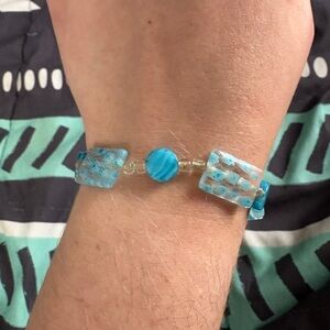Blue Beaded Bracelet
